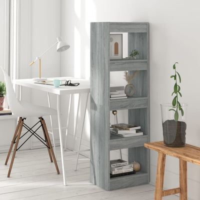 Book Cabinet/Room Divider Grey Sonoma 40x30x135 cm Payday Deals