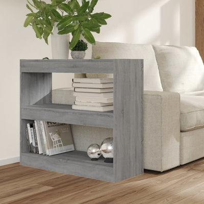 Book Cabinet/Room Divider Grey Sonoma 80x30x72 cm Payday Deals
