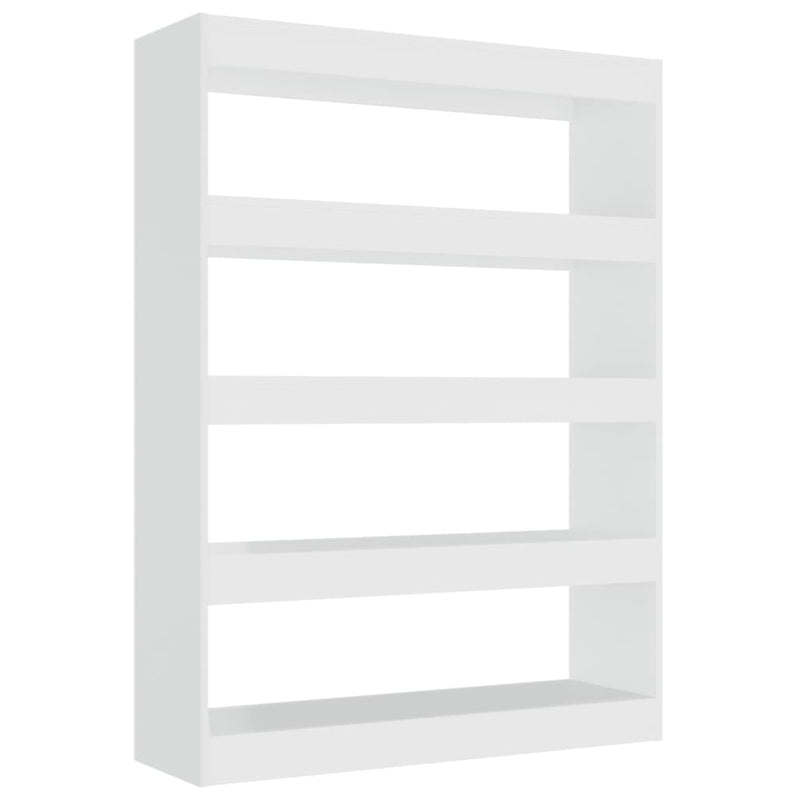 Book Cabinet/Room Divider High Gloss White 100x30x135 cm Payday Deals