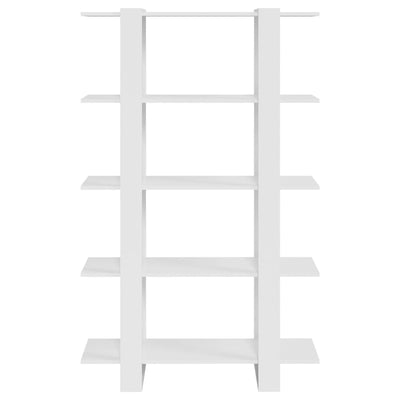 Book Cabinet/Room Divider High Gloss White 100x30x160 cm Payday Deals