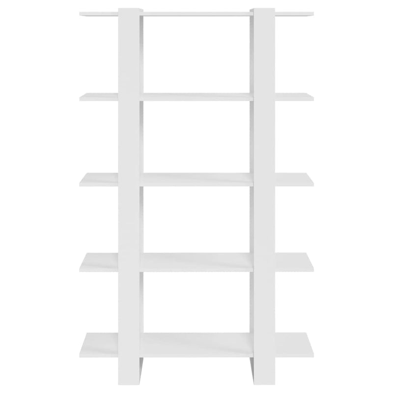 Book Cabinet/Room Divider High Gloss White 100x30x160 cm Payday Deals
