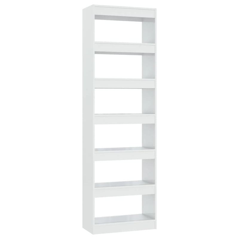 Book Cabinet/Room Divider High Gloss White 60x30x198 cm Payday Deals