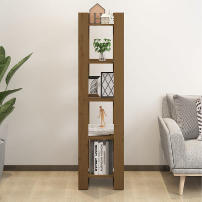 Book Cabinet/Room Divider Honey Brown 41x35x160 cm Solid Wood Pine Payday Deals