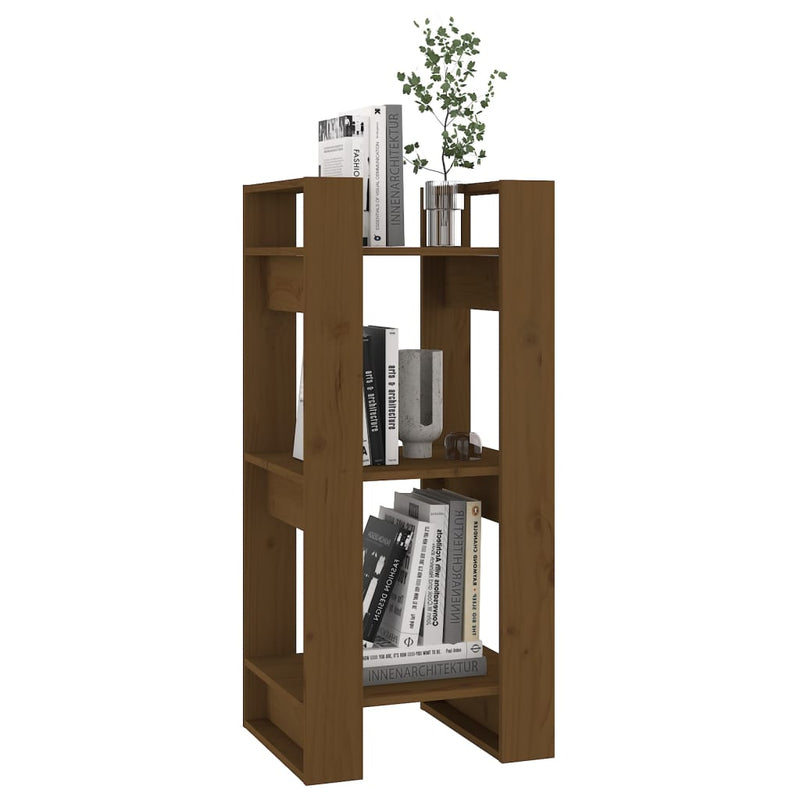 Book Cabinet/Room Divider Honey Brown 41x35x91 cm Solid Wood Payday Deals