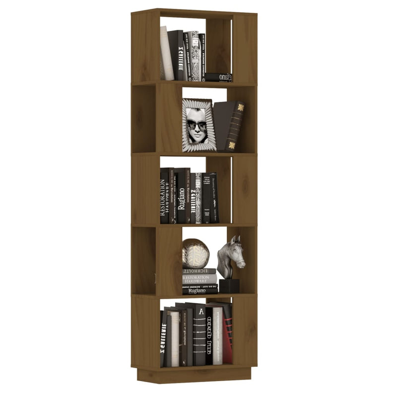 Book Cabinet/Room Divider Honey Brown 51x25x163.5 cm Solid Wood Payday Deals