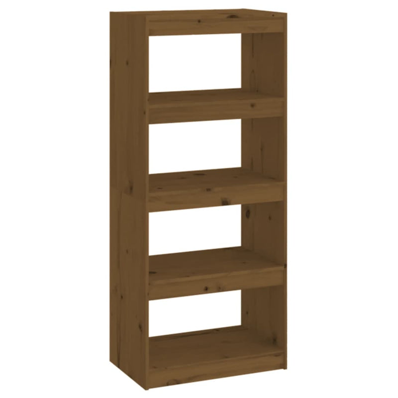 Book Cabinet/Room Divider Honey Brown 60x30x135.5 cm Wood Pine Payday Deals