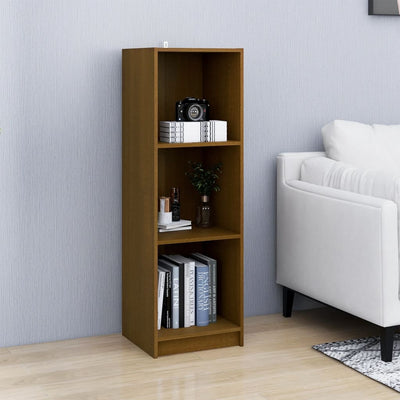 Book Cabinet/Room Divider Honey Brown Solid Pinewood Payday Deals