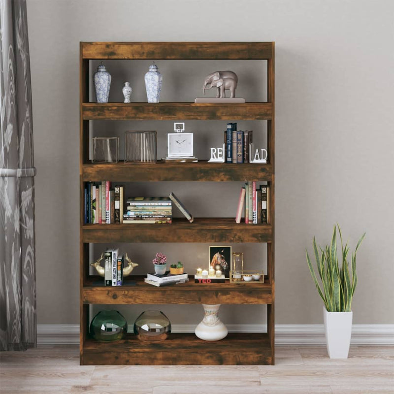 Book Cabinet/Room Divider Smoked Oak 100x30x166 cm Payday Deals
