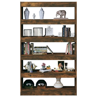 Book Cabinet/Room Divider Smoked Oak 100x30x166 cm Payday Deals