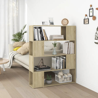 Book Cabinet Room Divider Sonoma Oak 100x24x124 cm Payday Deals
