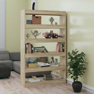 Book Cabinet/Room Divider Sonoma Oak 100x30x166 cm Payday Deals