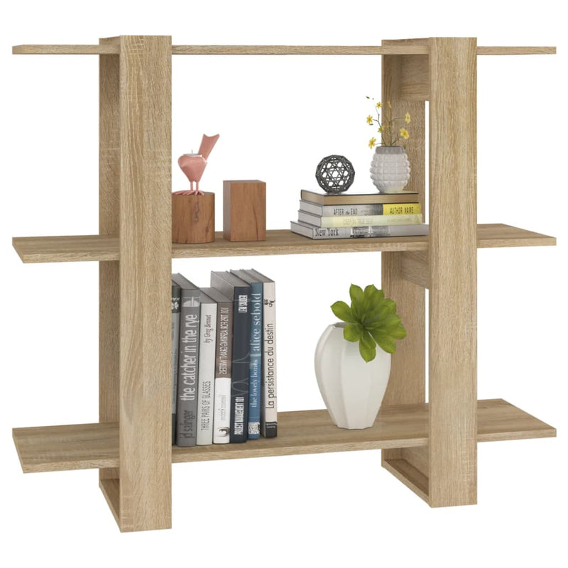 Book Cabinet/Room Divider Sonoma Oak 100x30x87 cm Payday Deals