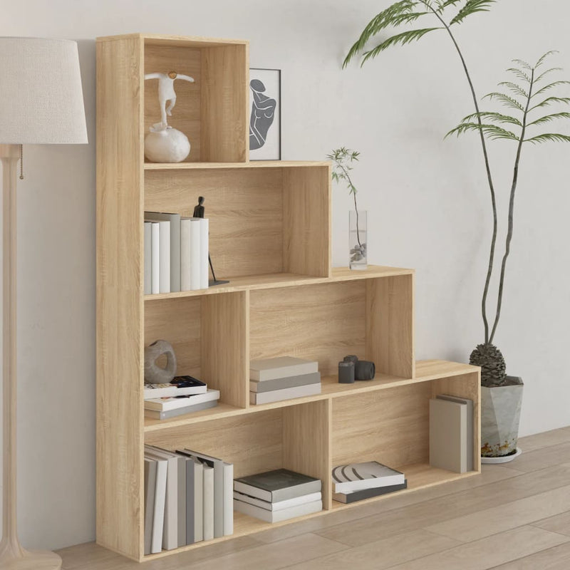 Book Cabinet/Room Divider Sonoma Oak 155x24x160 cm Engineered Wood Payday Deals