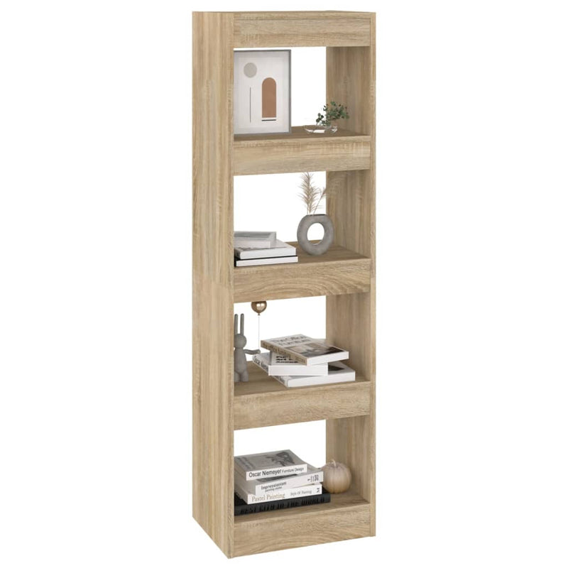 Book Cabinet/Room Divider Sonoma Oak 40x30x135 cm Payday Deals