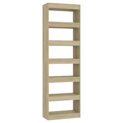 Book Cabinet/Room Divider Sonoma Oak 60x30x198 cm Payday Deals