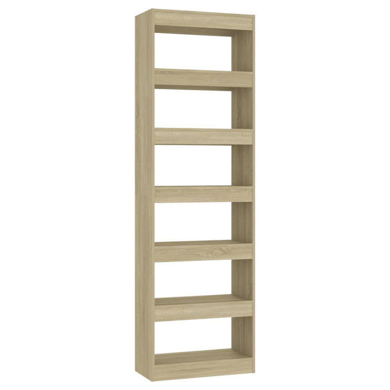 Book Cabinet/Room Divider Sonoma Oak 60x30x198 cm Payday Deals