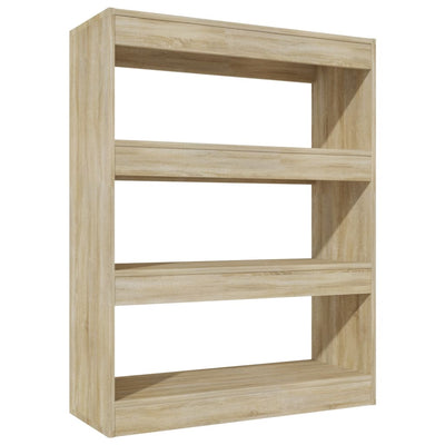 Book Cabinet/Room Divider Sonoma Oak 80x30x103 cm Engineered wood Payday Deals