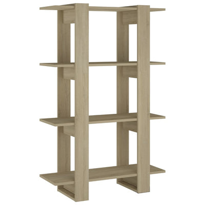 Book Cabinet/Room Divider Sonoma Oak 80x30x123.5 cm Payday Deals