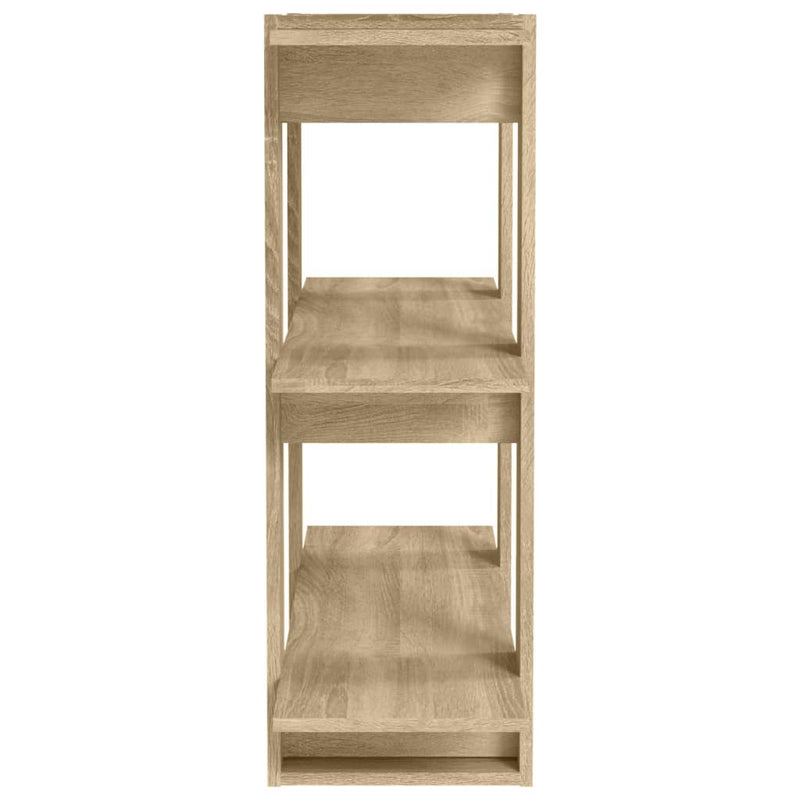 Book Cabinet/Room Divider Sonoma Oak 80x30x87cm Payday Deals