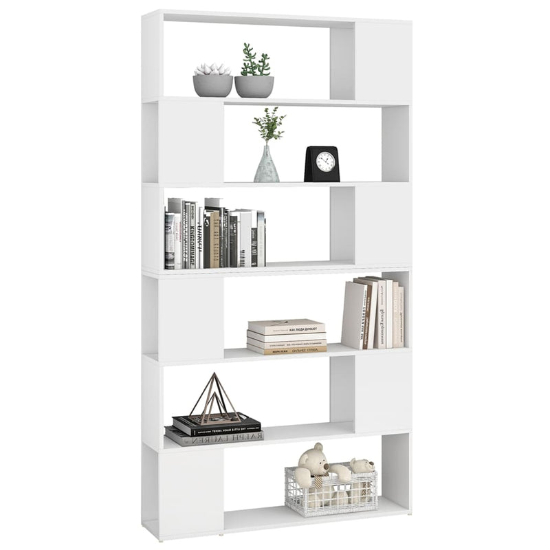 Book Cabinet Room Divider White 100x24x188 cm Payday Deals