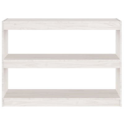 Book Cabinet Room Divider White 100x30x71.5 cm Pinewood Payday Deals