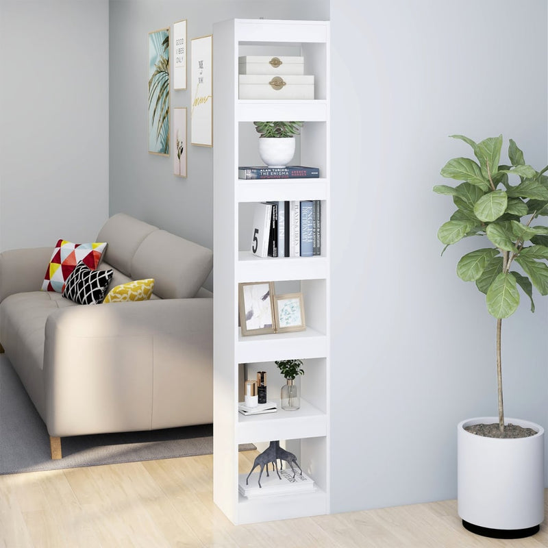 Book Cabinet/Room Divider White 40x30x198 cm Payday Deals
