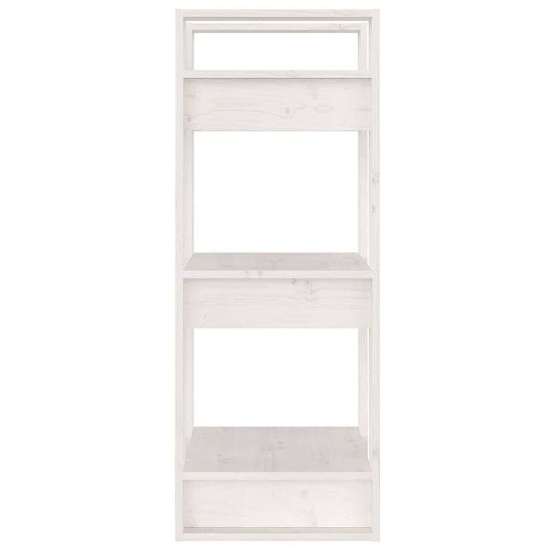 Book Cabinet/Room Divider White 41x35x91 cm Solid Wood Pine Payday Deals