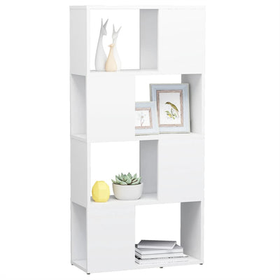 Book Cabinet Room Divider White 60x24x124.5 cm Engineered Wood Payday Deals