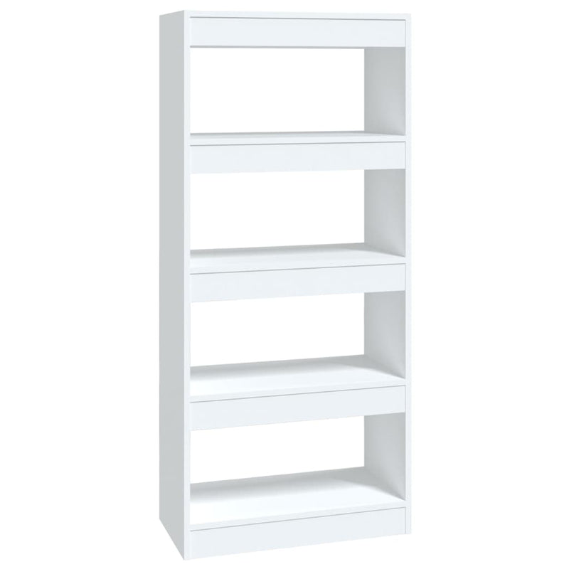 Book Cabinet/Room Divider White 60x30x135 cm Engineered Wood Payday Deals