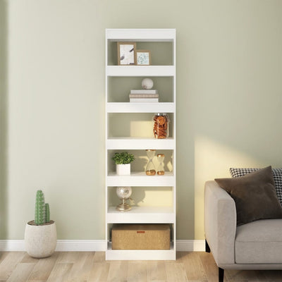 Book Cabinet/Room Divider White 60x30x198 cm Payday Deals