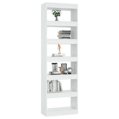 Book Cabinet/Room Divider White 60x30x198 cm Payday Deals