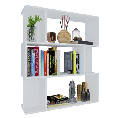 Book Cabinet/Room Divider White 80x24x96 cm Engineered Wood Payday Deals
