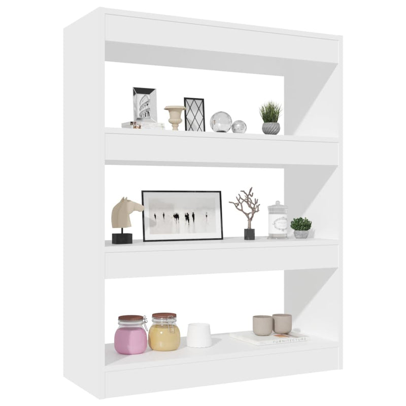 Book Cabinet/Room Divider White 80x30x103 cm Engineered wood Payday Deals