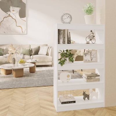 Book Cabinet/Room Divider White 80x30x135 cm Engineered Wood
