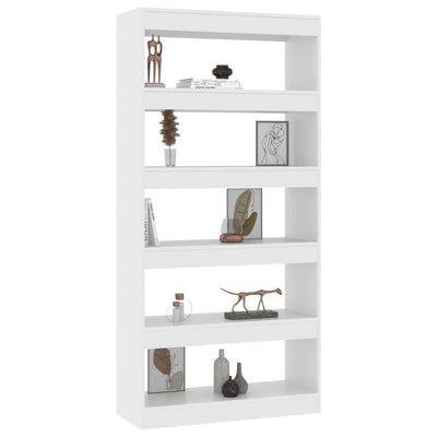 Book Cabinet/Room Divider White 80x30x166 cm Engineered Wood Payday Deals