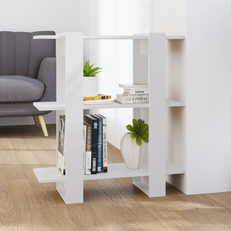 Book Cabinet/Room Divider White 80x30x87 cm Payday Deals