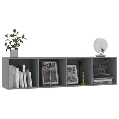 Book Cabinet/TV Cabinet Grey 143x30x36 cm Payday Deals