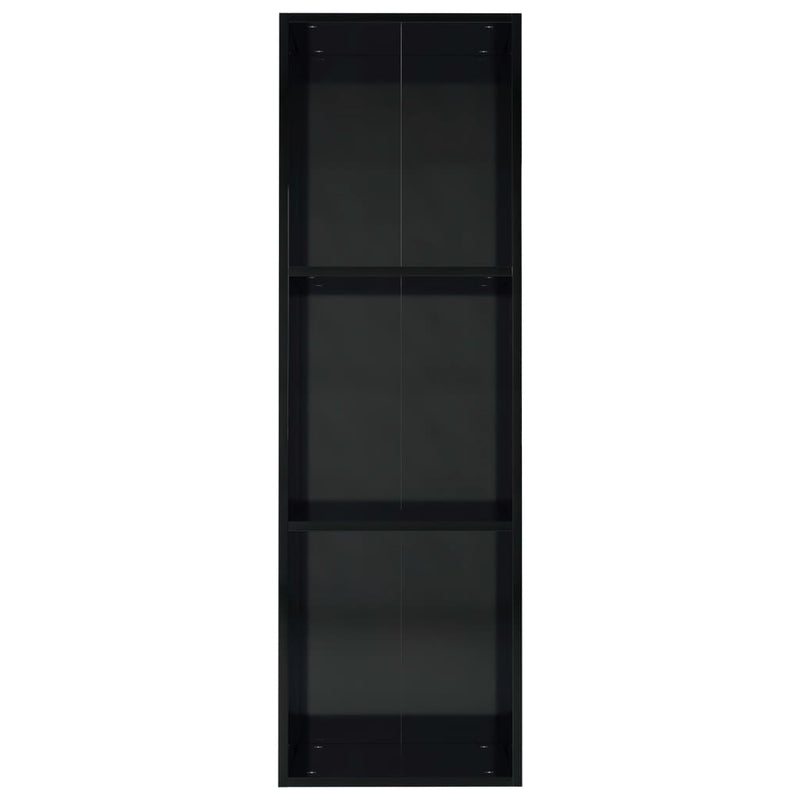 Book Cabinet/TV Cabinet High Gloss Black 36x30x114 cm Engineered Wood Payday Deals