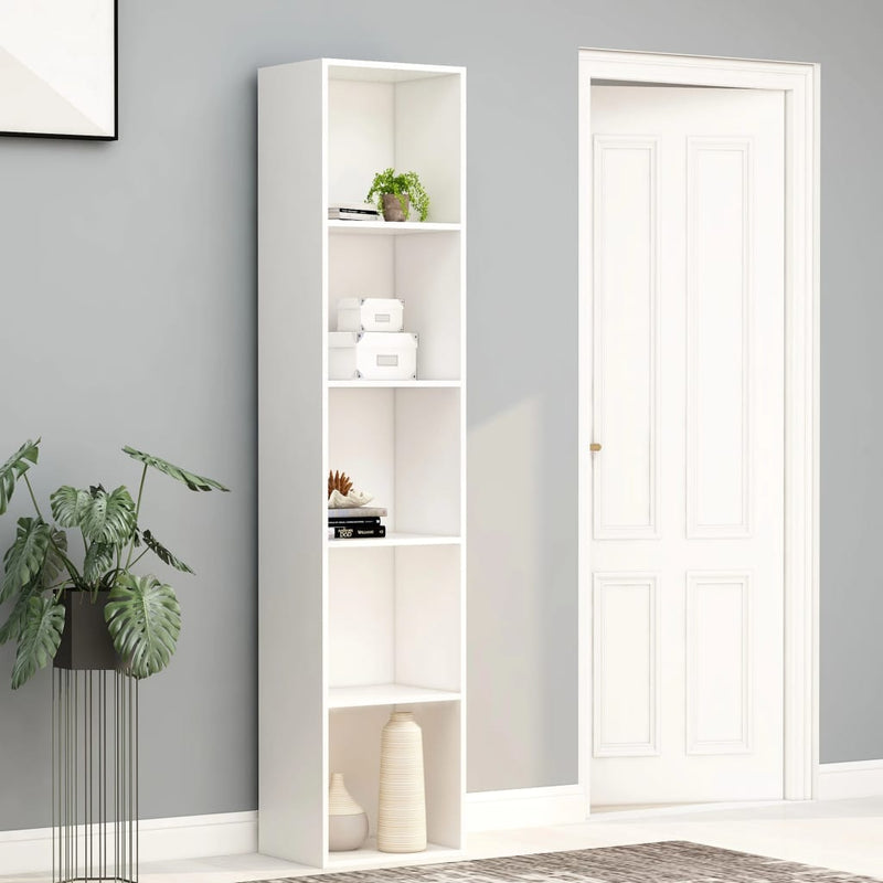 Book Cabinet White 40x30x189 cm Engineered Wood Payday Deals