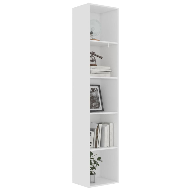 Book Cabinet White 40x30x189 cm Engineered Wood Payday Deals