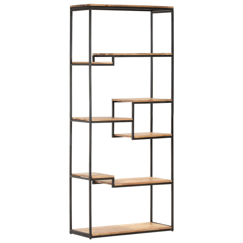 Bookcase 80x30x180 cm Solid Acacia Wood Payday Deals