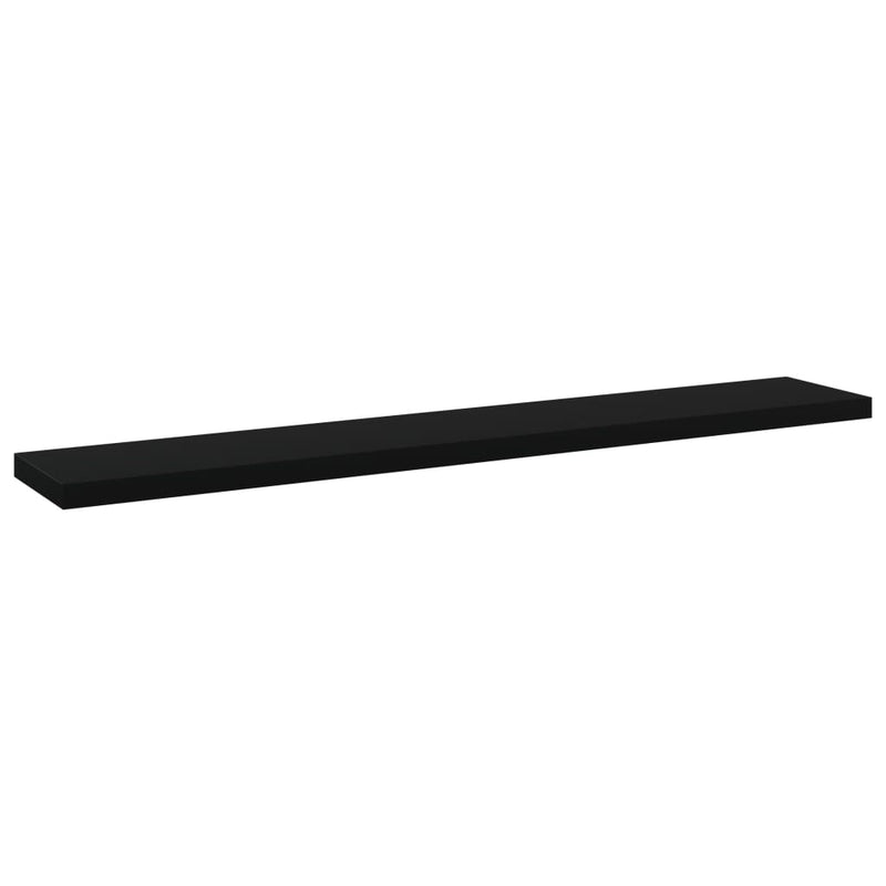 Bookshelf Boards 4 pcs Black 60x10x1.5 cm Chipboard Payday Deals