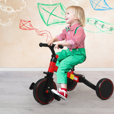 BoPeep 3in1 Kids Tricycle Toddler Balance Bike Ride on Toys Toddler Push Trike Payday Deals