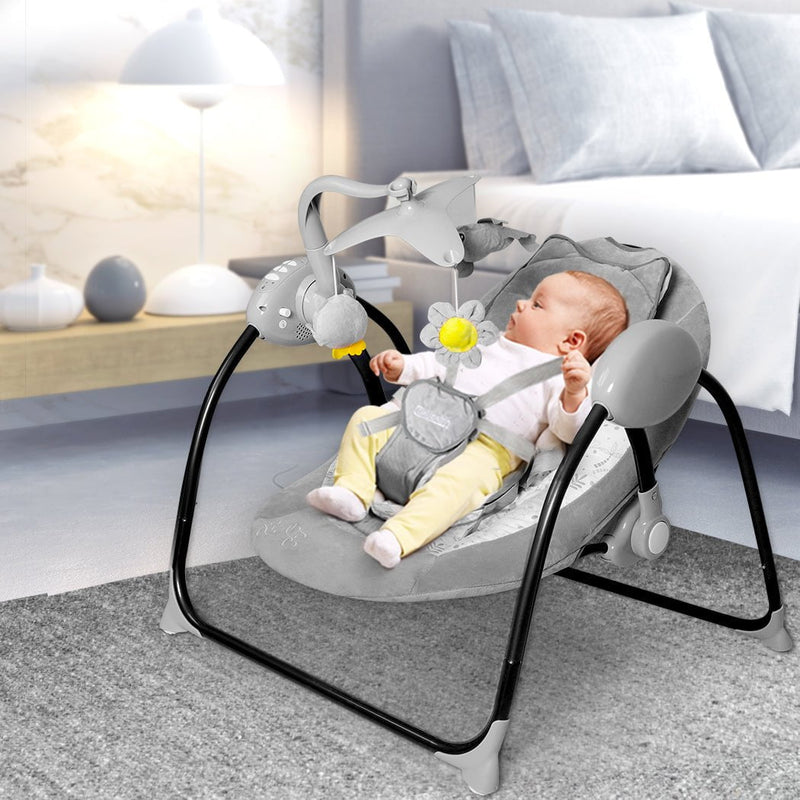 BoPeep Baby Swing Electric Cradle Rocker Chair Infant Auto Bouncer Newborns Seat Payday Deals