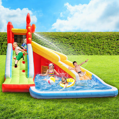 BoPeep Inflatable Water Slide Kids Play Park Pool Toys Outdoor Splash Jumping Payday Deals