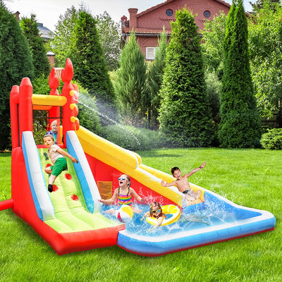 BoPeep Inflatable Water Slide Kids Play Park Pool Toys Outdoor Splash Jumping Payday Deals