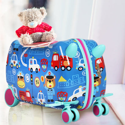 BoPeep Kids Ride On Suitcase Children Travel Luggage Carry Bag Trolley Cars Payday Deals