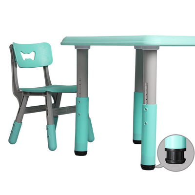 BoPeep Kids Table and Chairs Children Furniture Toys Play Study Desk Set Green Payday Deals