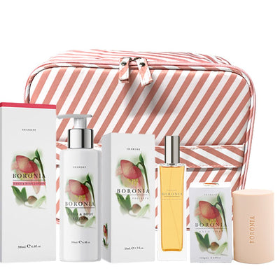 Sharday Boronia EDT Floral Perfume Body Lotion Soap and Bag Gift Set
