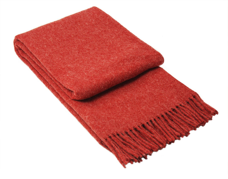 Brighton Throw - 100% NZ Wool -  Cherry Payday Deals